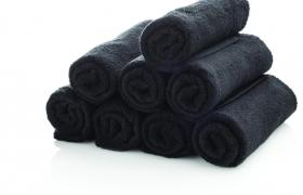 6 serviettes barbier noires 6 serviettes barbier noires