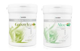 Anskin Modeling Mask - (240g) - Green Tea (1ea) + Aloe (1ea) Set