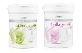 Anskin Modeling Mask - (240g) - Green Tea (1ea) + Collagen (1ea) Set
