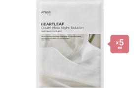 ANUA Heartleaf Cream Mask Night Solution - 1pc (5ea) Set