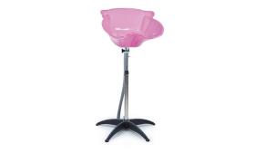 Bac de lavage portable rose avec pied Bac de lavage portable rose avec pied