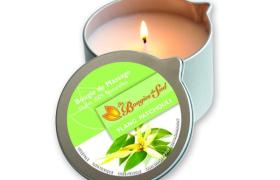 Bougie de massage Ylang patchouli Les Bougies du Sud 160 g