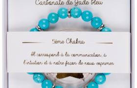 Bracelet carbonate de jade bleu Stella Green