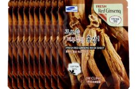 Clinique 3W - Feuille de masque au ginseng rouge frais - 10pièce