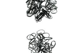 Elastiques caoutchouc noirs petit format x 40 pièces Elastiques caoutchouc noirs petit format x 40 pièces