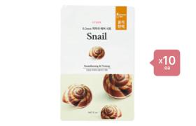 Etude House 0.2 Therapy Air Mask (New) - 1pc - Snail (10ea) Set Etude House 0.2 Therapy Air Mask (New) - 1pc - Snail (10ea) Set