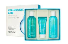 Farm Stay - Hyaluronic Acid Super Aqua Skin Care 3 Set