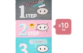 Holika Holika - Set kit 3 étapes Tête noire transparente Pig-Nose...