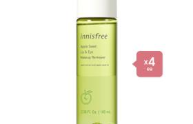 innisfree - Apple Seed Lip & Eye Makeup Remover - 100ml (4ea) Set innisfree - Apple Seed Lip & Eye Makeup Remover - 100ml (4ea) Set