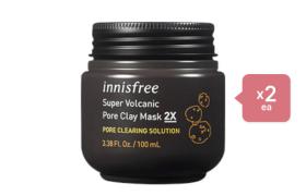 innisfree - Super Volcanic Pore Clay Mask 2X (2ea) Set innisfree - Super Volcanic Pore Clay Mask 2X (2ea) Set