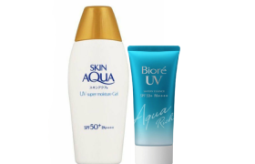 Kao x Rohto Mentholatum UV Aqua Moisture ensemble de crème solaire Kao x Rohto Mentholatum UV Aqua Moisture ensemble de crème solaire