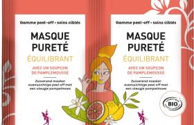 Masque peel-off Pureté équilibrant bio Secrets des Fées 2x8g Masque peel-off Pureté équilibrant bio Secrets des Fées 2x8g