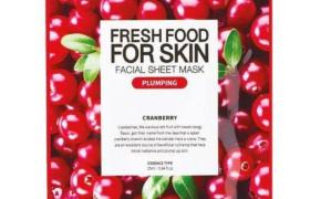 Masque en tissu à la cranberry repulpant Fresh Food Farm Skin Masque en tissu à la cranberry repulpant Fresh Food Farm Skin