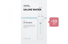 MISSHA Mascure Solution Sheet Mask - Saline Water - 1pc (10ea) Set MISSHA Mascure Solution Sheet Mask - Saline Water - 1pc (10ea) Set
