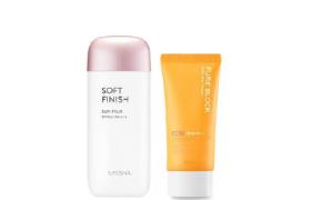 Missha Soft Finish Sun Milk X A'pieu Hero Sunscreen Set A Missha Soft Finish Sun Milk X A'pieu Hero Sunscreen Set A