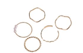 MsBlossom - Anneaux Ensemble - 1set(5pièces) - Gold (Open Ring x...