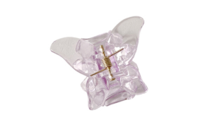 MsBlossom - Butterfly Hair Claw - 1pièce - Pink Transparent