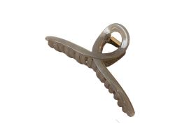 MsBlossom - Griffe de cheveux en croix unie - 1pièce - Grey