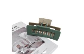 MsBlossom - Griffe de cheveux découpée mate - 1pièce - Green x Camel