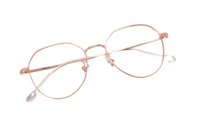 MsBlossom - Lunettes rondes en métal bloquant la lumière bleue -...