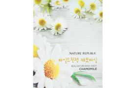 NATURE REPUBLIC - Masque en feuille Real Nature - Chamomille - 10pièce