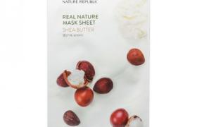 NATURE REPUBLIC - Nature réelle, Masque feuille - Beurre de karité