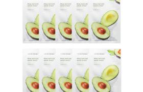 NATURE REPUBLIC - Real Nature Sheet Mask - Avocado - 1pc (10ea) Set