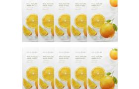 NATURE REPUBLIC - Real Nature Sheet Mask - Orange - 1pc (10ea) Set
