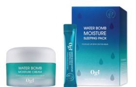 OGI - Water Bomb Moisture Cream + Sleeping Pack - 50ml + 20 pièces