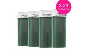 Pack 24 Cartouches Cire Jetable Verte Chlorophylle Xanitalia