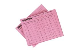 Paquet de 50 Fiches Techniques Rose