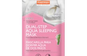 PUREDERM - Masque de couchage Aqua à deux étapes "Peptides&Bamboo"