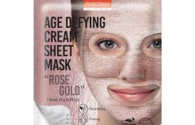 PUREDERM - Masque en feuille crème anti-âge - Or rose - 1pièce