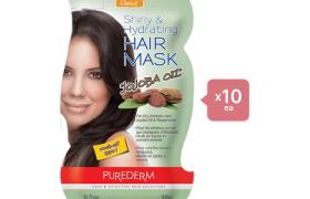 PUREDERM - Set Shiny & Hydrating Hair Mask - Jojoba Oil (10ea) Set