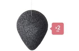 PURITO Bamboo Charcoal Konjac Sponge - 7g (2ea) Set
