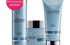 Routine hydratation Hydrate System Professional avec shampooing OFFERT Routine hydratation Hydrate System Professional avec shampooing OFFERT