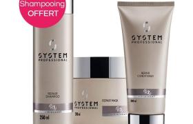 Routine réparation Repair System Professional avec shampooing OFFERT Routine réparation Repair System Professional avec shampooing OFFERT