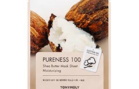 TONY MOLY - Pureness 100, Feuille de masque - Beurre de karité -...