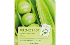 TONY MOLY - Pureness 100, Feuille de masque - Placenta - 1pièce