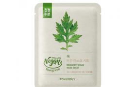 TONYMOLY - Truegreen Feuille de masque végétalien - 1pièce - Mugwort
