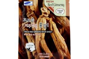 3W Clinic - Feuille de masque au ginseng rouge frais - 1pièce