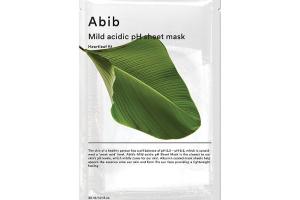 Abib - Masque en feuille de pH acide doux - Heartleaf Fit - 1pièce