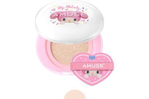 Amuse - Coussin perfecteur de peau céramique SPF40 PA++ (Édition spéciale My Melody &amp; Kuromi) - 15g - 01 Porcelain