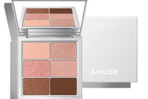 Amuse - Palette Sheer Eye Vegan - 1.6g*6 - 02 Sheer Pink