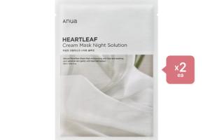 ANUA Heartleaf Cream Mask Night Solution - 1pc (2ea) Set
