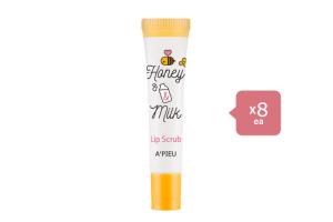 A'PIEU Honey & Milk Lip Scrub - 8ml (8ea) Set