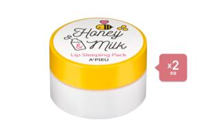 A'PIEU Honey & Milk Lip Sleeping Pack/6.7g (2ea) Set