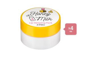 A'PIEU Honey & Milk Lip Sleeping Pack/6.7g (4ea) Set
