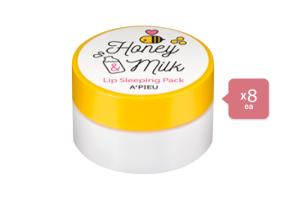 A'PIEU Honey & Milk Lip Sleeping Pack/6.7g (8ea) Set