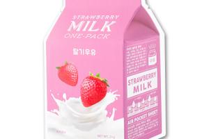 A'PIEU - Masque en feuille Milk One Pack - Strawberry - 1pièce A'PIEU - Masque en feuille Milk One Pack - Strawberry - 1pièce